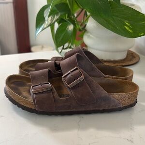Birkenstock Brown Leather Sandals